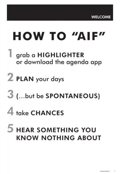 HOW TO “AIF” - Aspen Institute