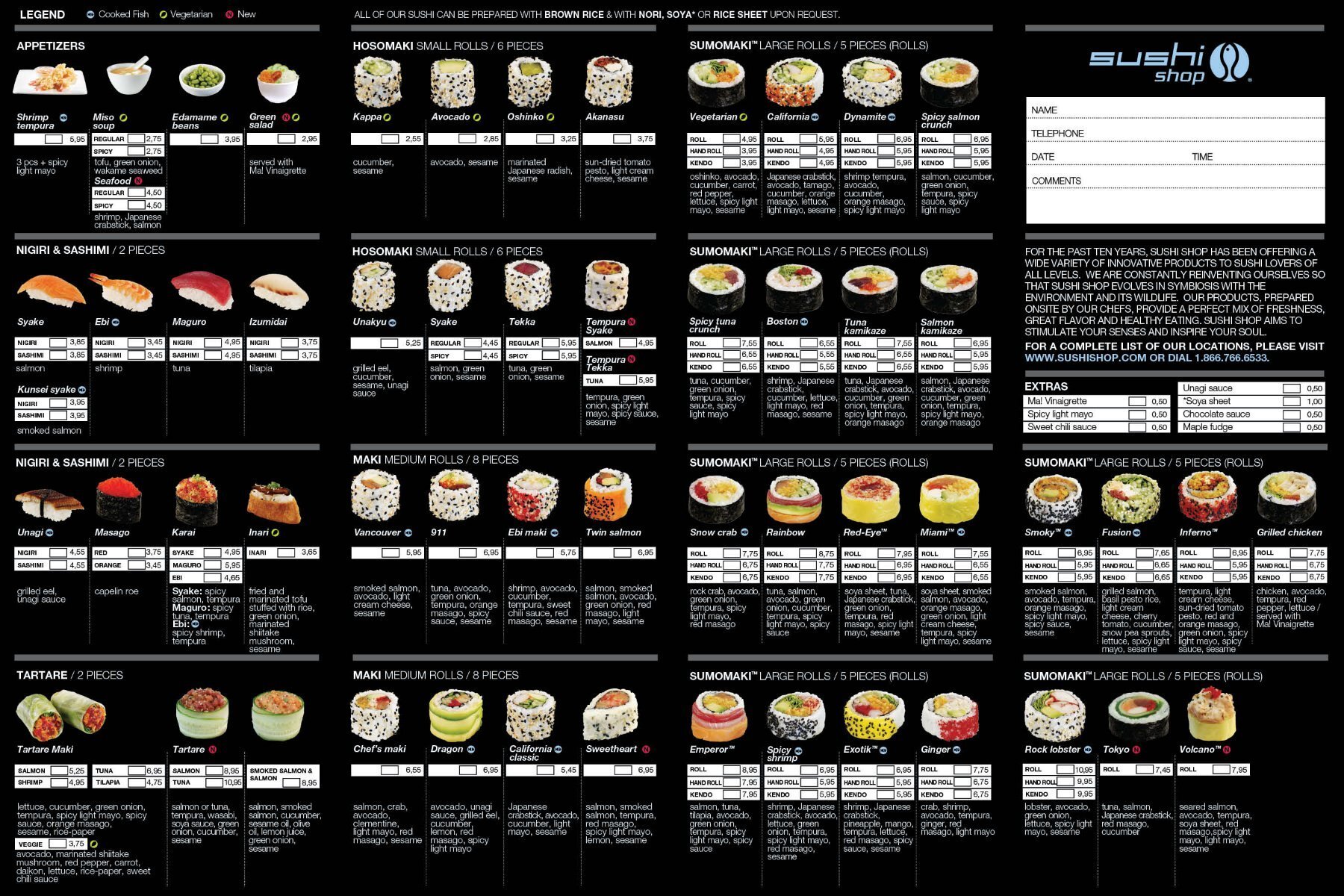 sushi shop carte 2020 Pdf Version Of The Menu Sushi Shop sushi shop carte 2020