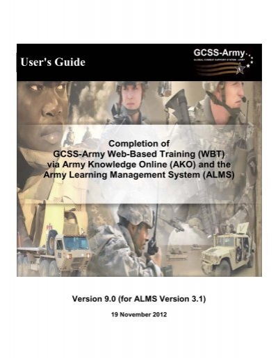 Full Alms Wbt User Guide Gcss Army U S Army