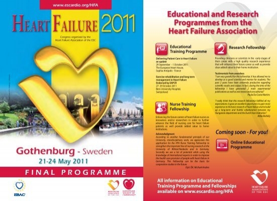 FAILURE European HEART - of FAILURE Society Cardiology HEART