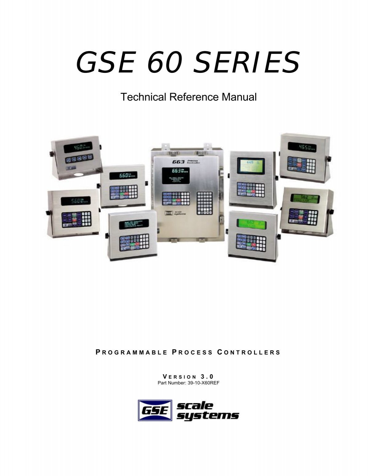 gse 60 series master technical manual - Industrial Commercial Scales