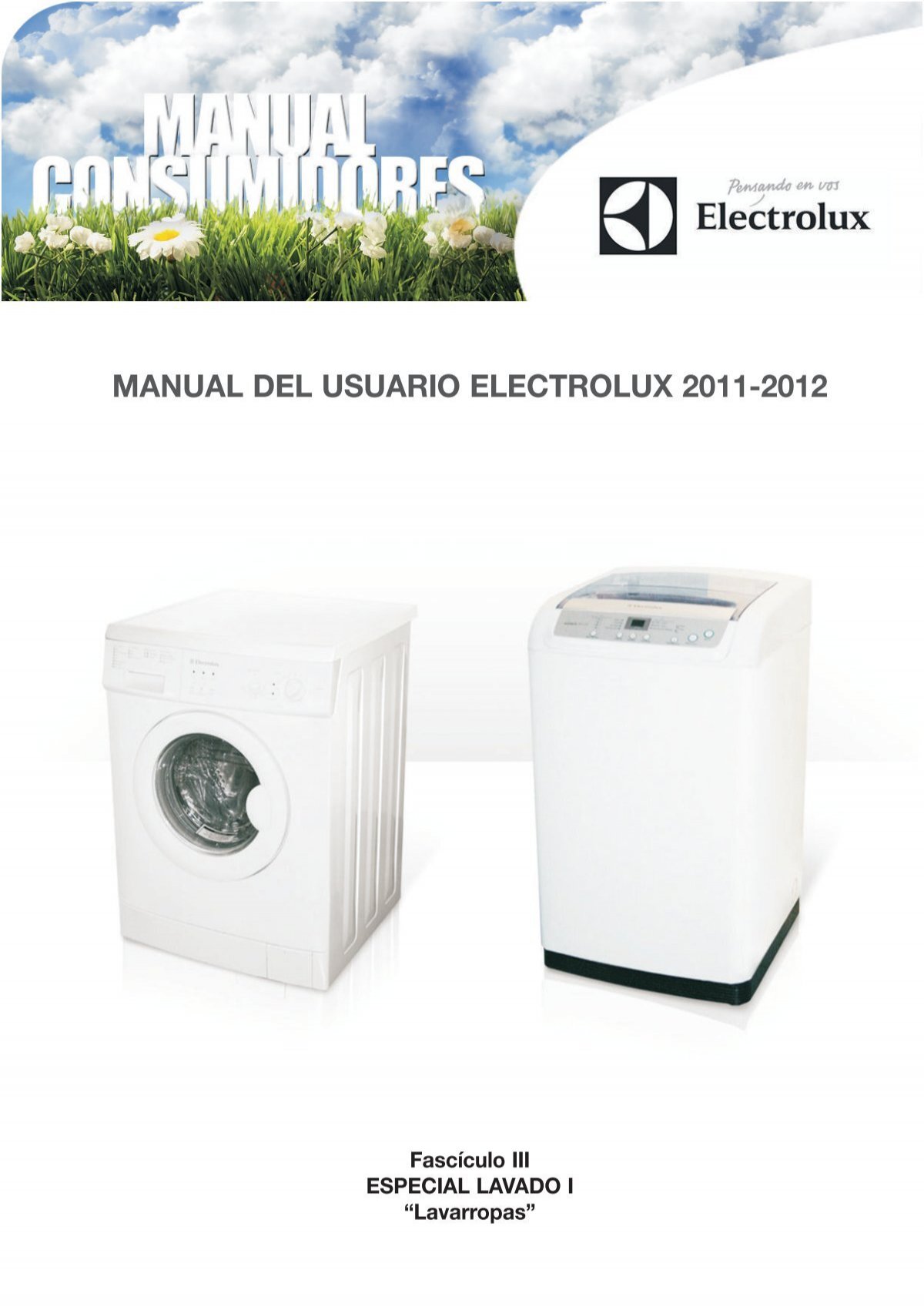 Lavadora Electrolux Manual