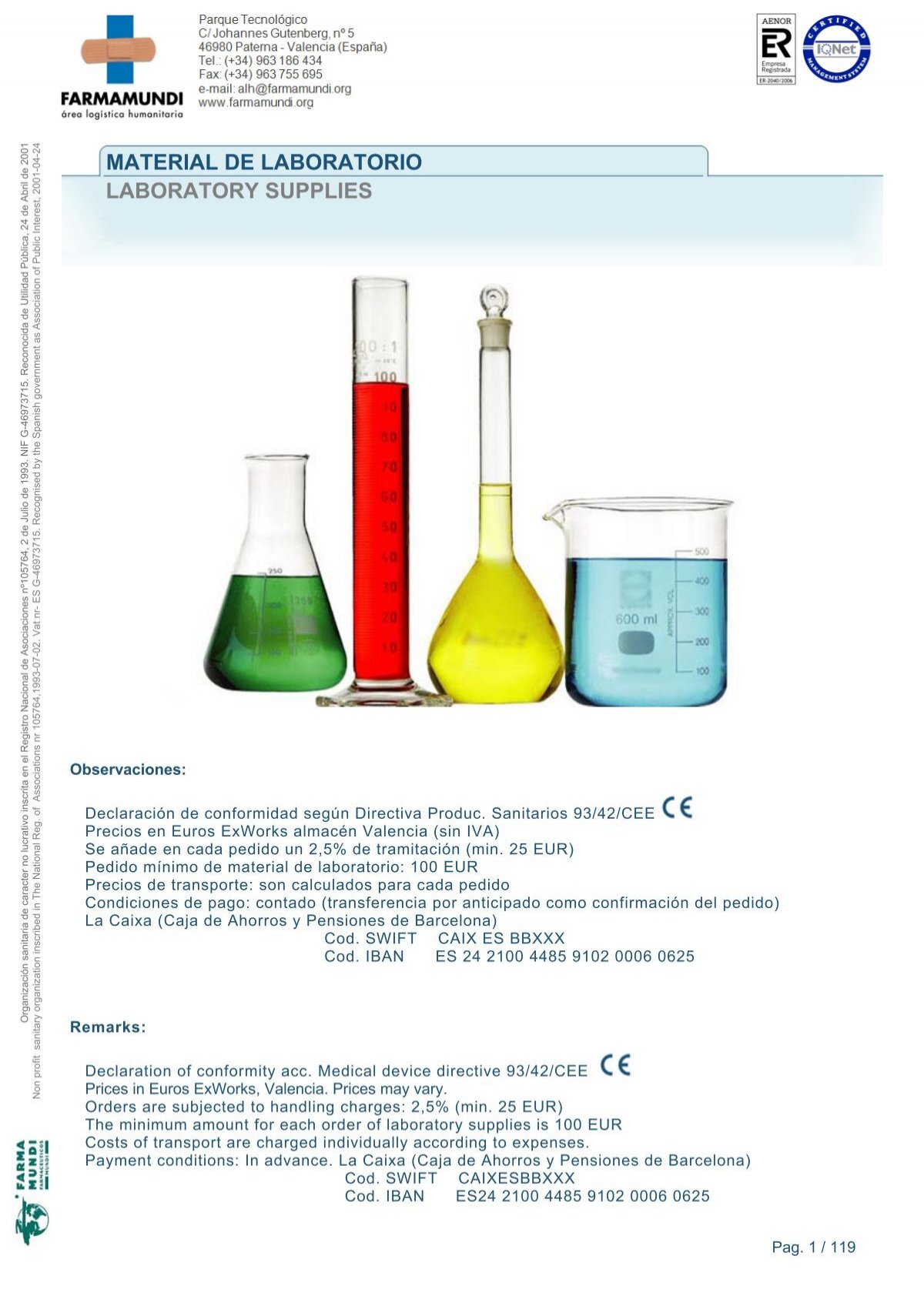 Laboratory supplies English PDF