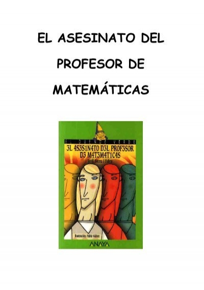 El asesinato del profesor de matemáticas. Ficha 2..pdf - IES Antares