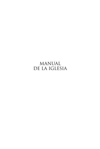 Manual de la Iglesia 2005 - Unión Puertorriqueña de los Adventistas ...