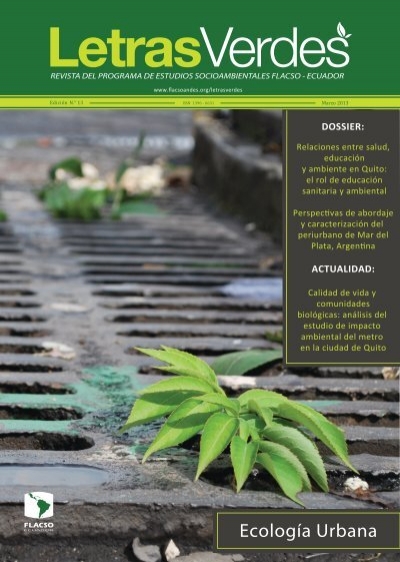 Portada Letras Verdes No. 13 EcologÃa Urbana FINAL - Flacso Andes