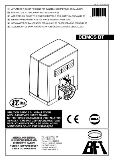 Bft Eli 250 Foundation Caja para puertas eléctrica subterránea Genuino Bft parte btcf 