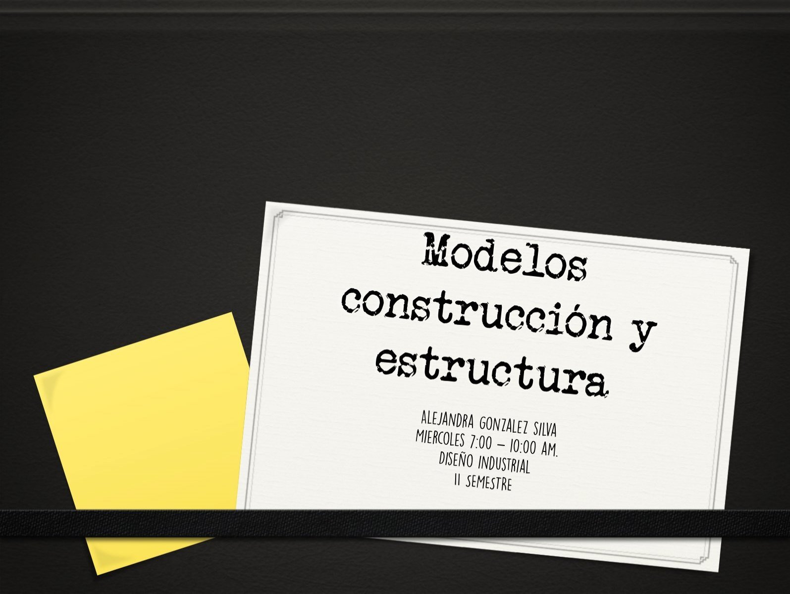 Construcción Y Modelos Estructura