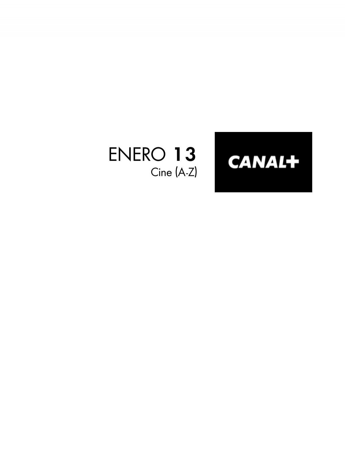 ENERO 13 - Canal +