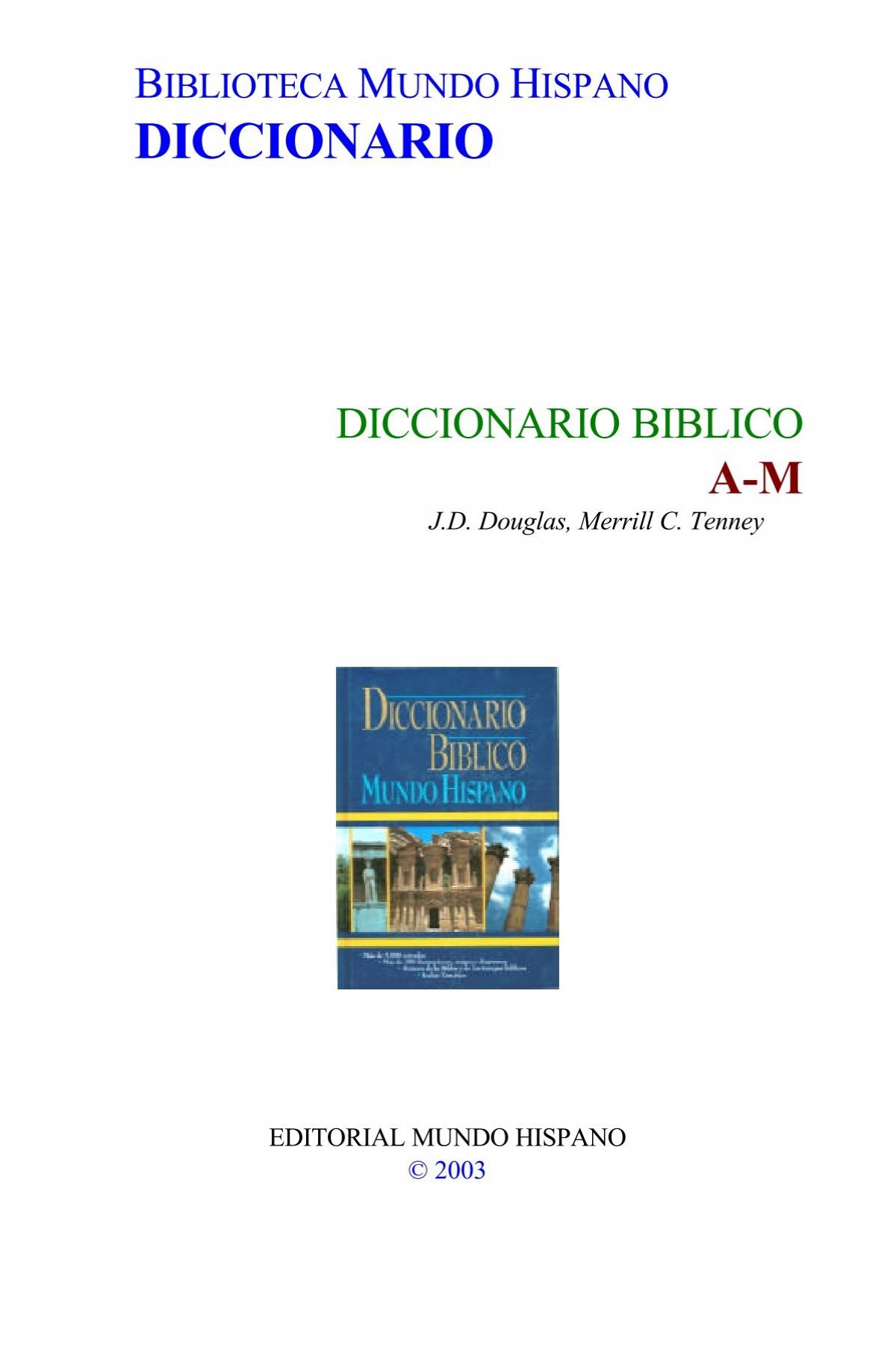 Diccionario Biblico A M