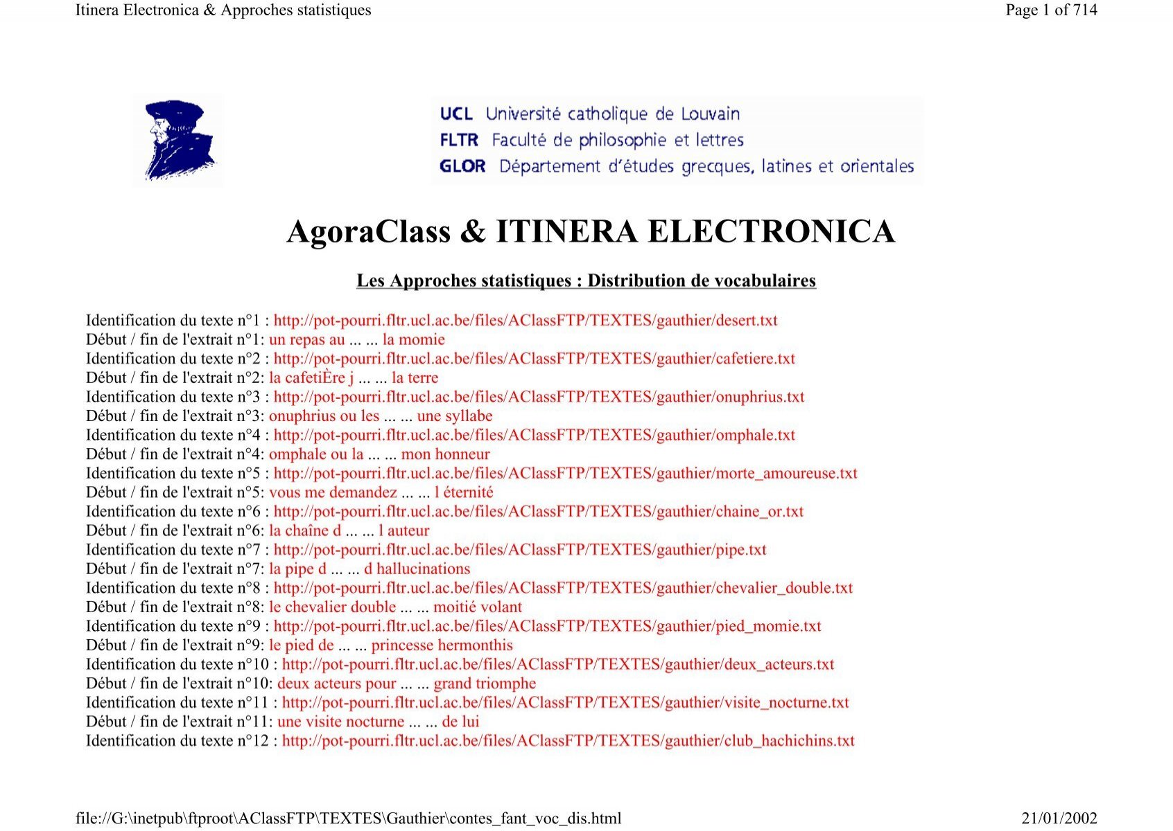 AgoraClass & ITINERA ELECTRONICA - Pot-pourri - UCL