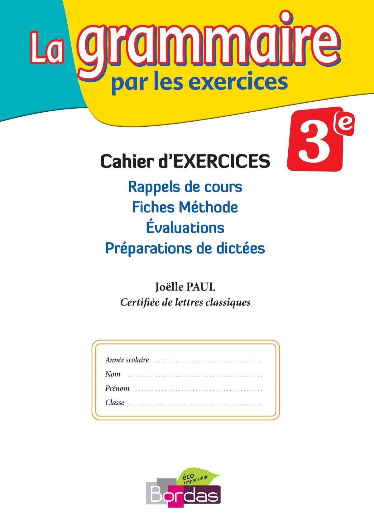 La Grammaire Par Les Exercices 3eme Nouvelle Edition Pdf Webnode