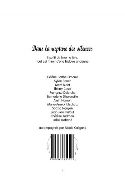 Dans la rupture des silences - Collection - Enap