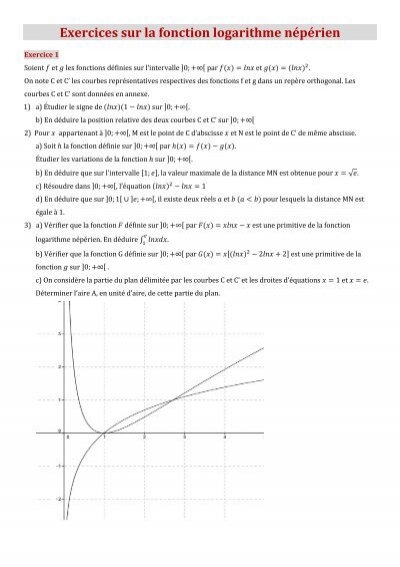 Fonction logarithme pdf