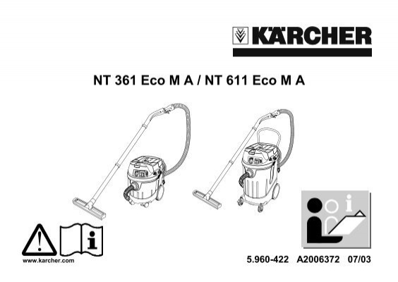 10 bolsas 1 x filtro para Kärcher NT 361 eco m a bolsa de polvo 