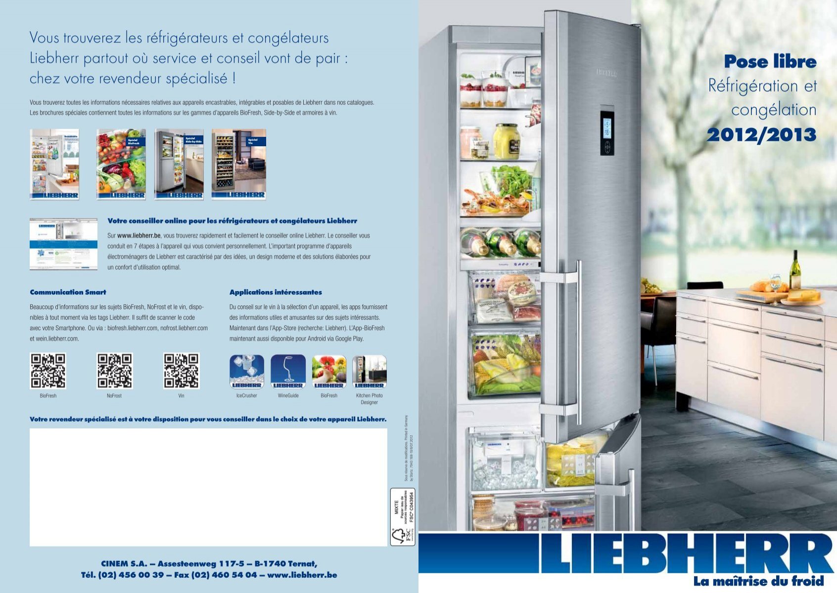 Liebherr CBNB 3913 Réfrigérateur 246 L A+ Noir