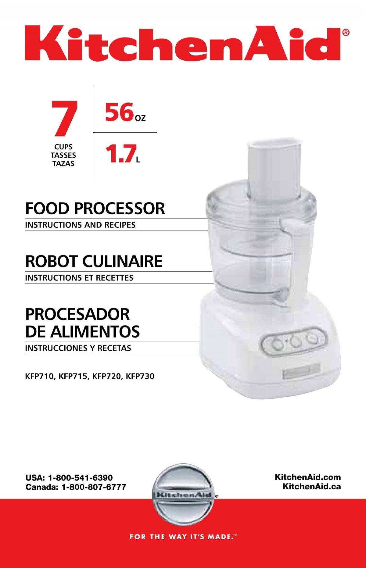 food processor robot culinaire procesador de alimentos - KitchenAid