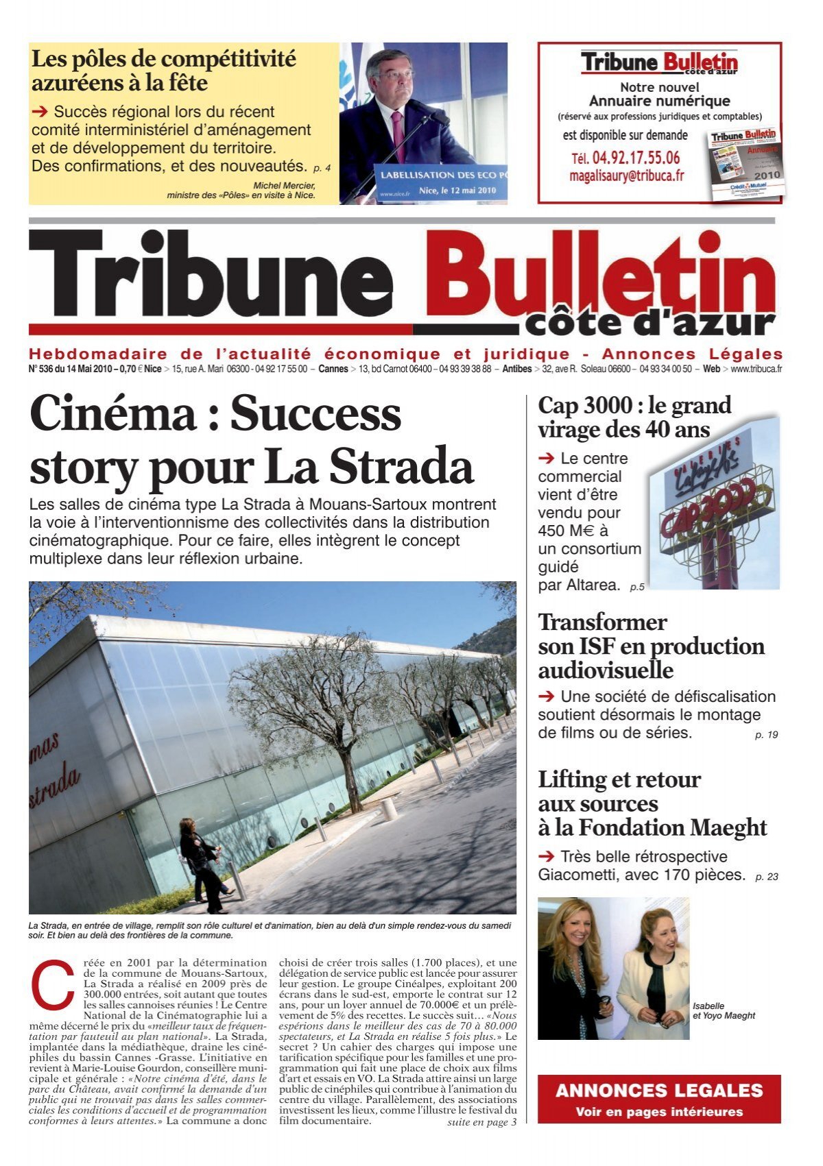 536 textes.indd - Tribune Bulletin CÃ´te d'Azur