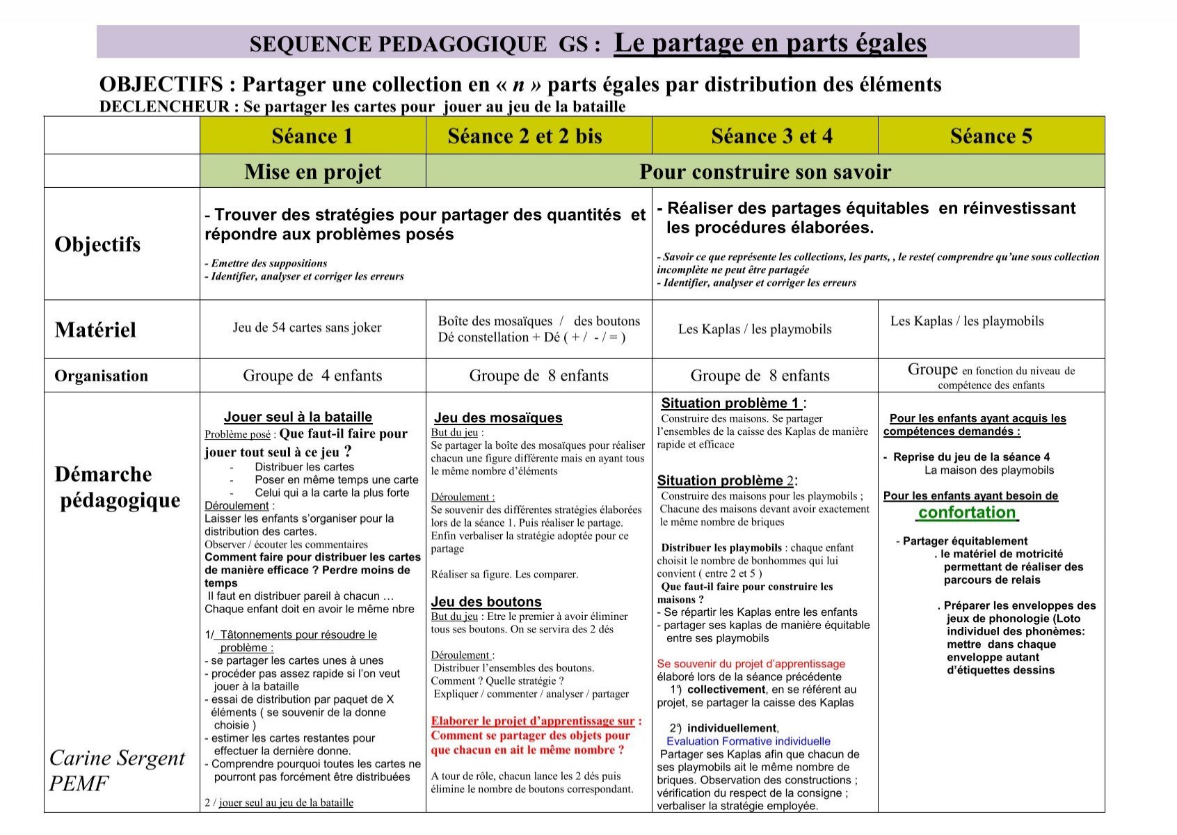 Sequence Partages Gs Carine