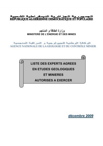 Q Etudes & Exploitations Minières BOUGIE ALGERIE 