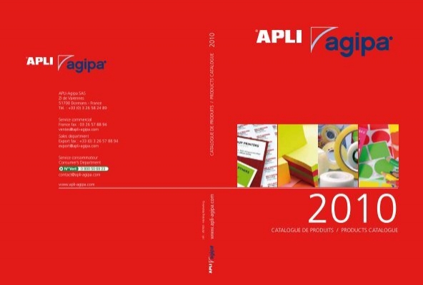 Agipa Apli 100913 Lot de 7 Rouleaux 1500 Etiquettes permanent sinusoïdale 22 x... 