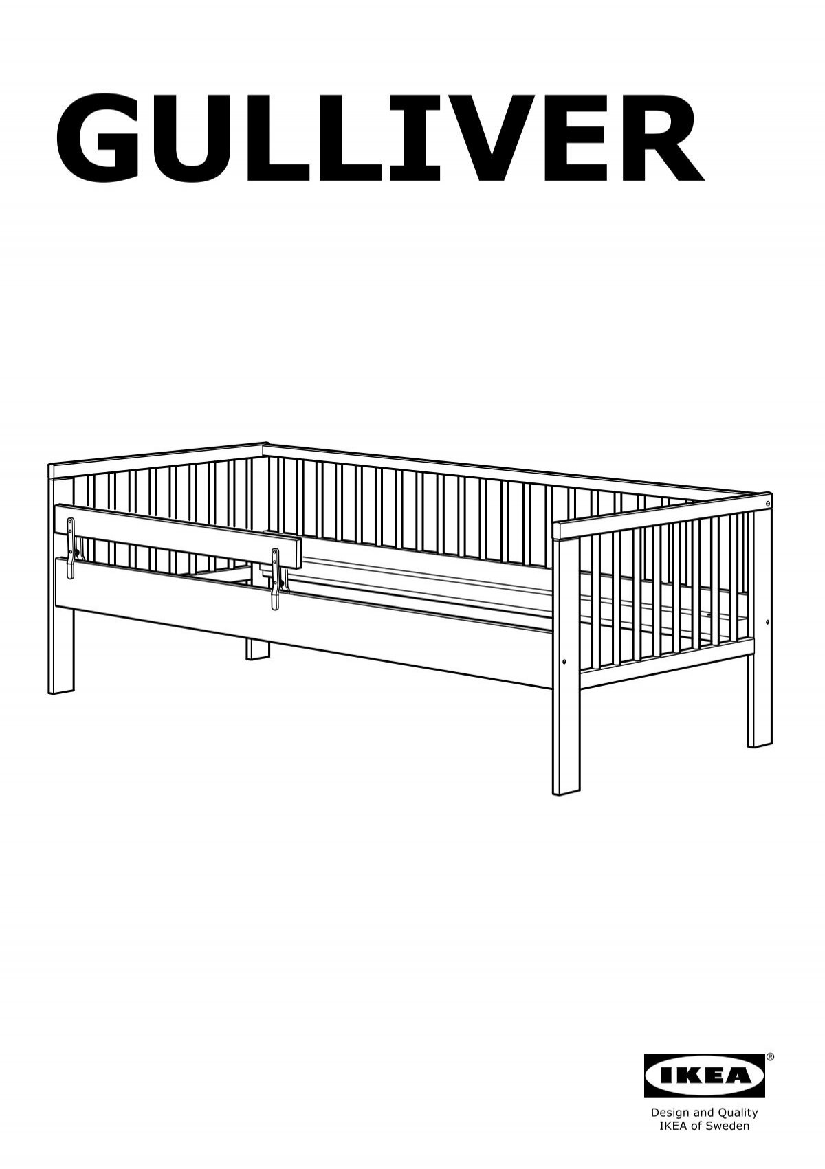 Ikea Gulliver Cadre Lit Sommier Lattes S Plan S De Montage