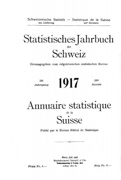 Switzerland Yearbook - 1917