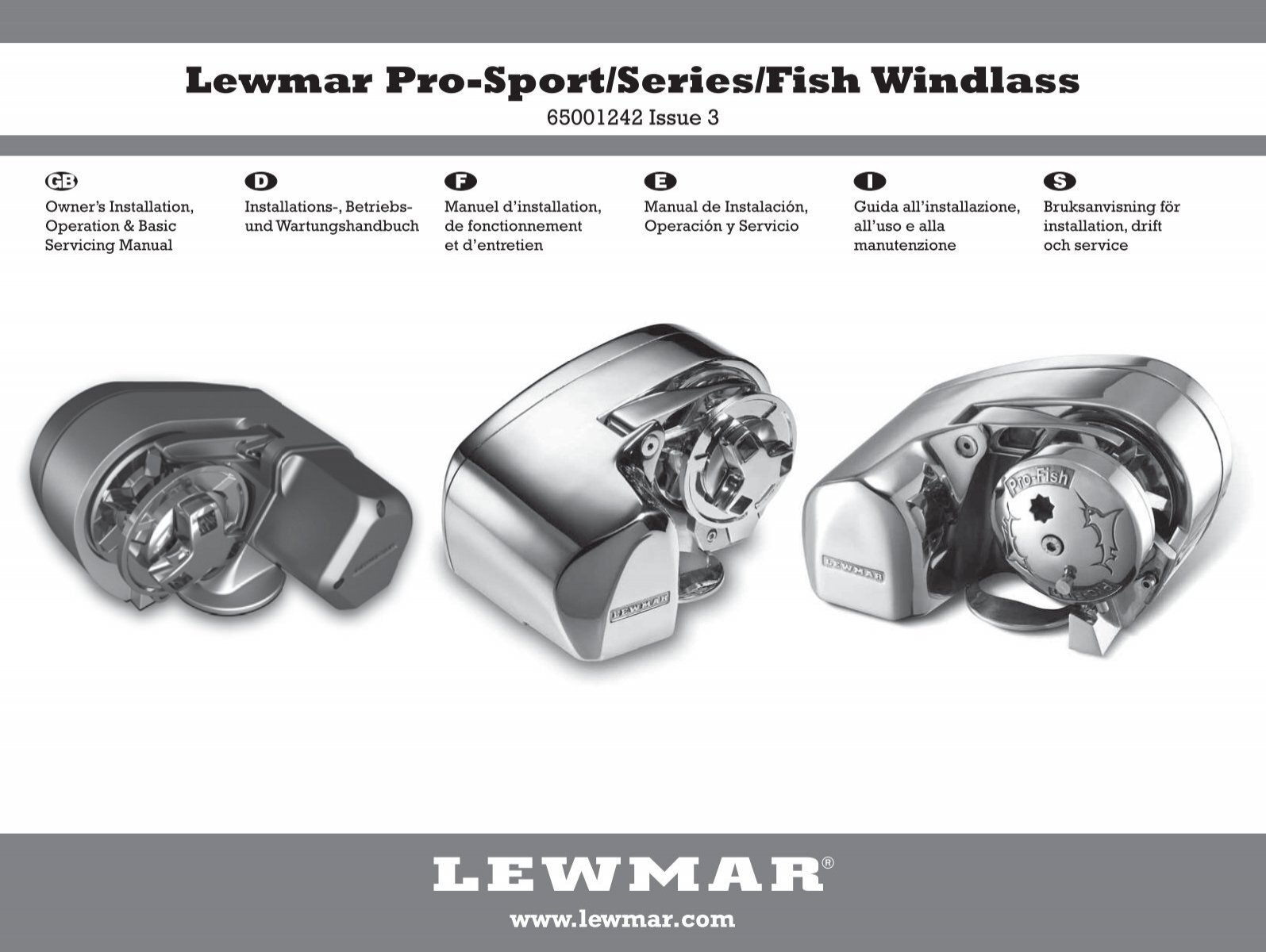 Lewmar Pro-Sport/Series/Fish Windlass