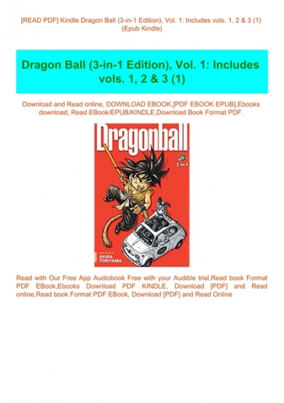 Dragon ball volume 1 pdf