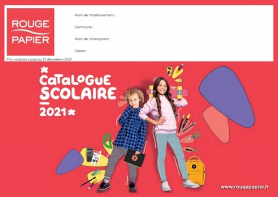 CATALOGUE SCOLAIRE ROUGE PAPIER 2021
