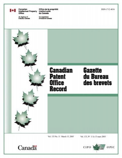 Vol 133 No 11 March 15 2005 Vol Industrie Canada