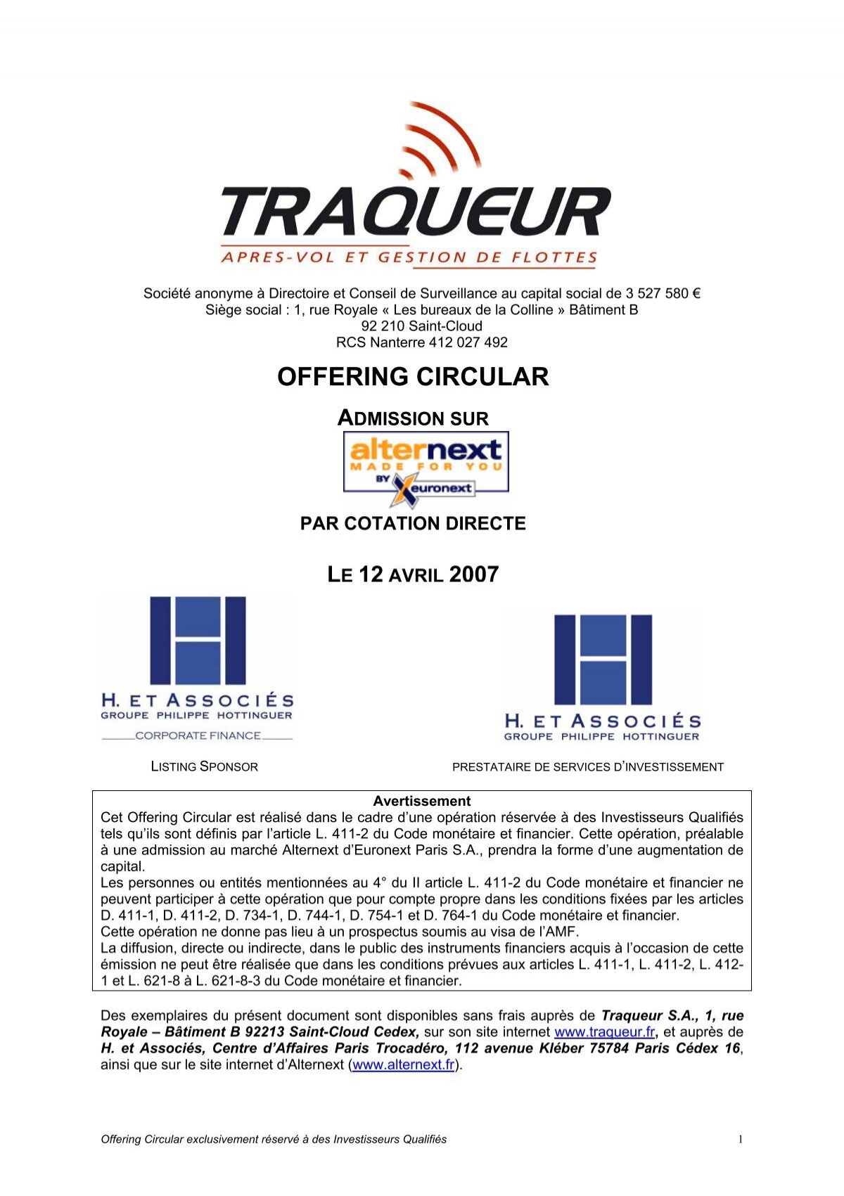 Groupe Traqueur - Après-vol et solutions télématiques - Voiture