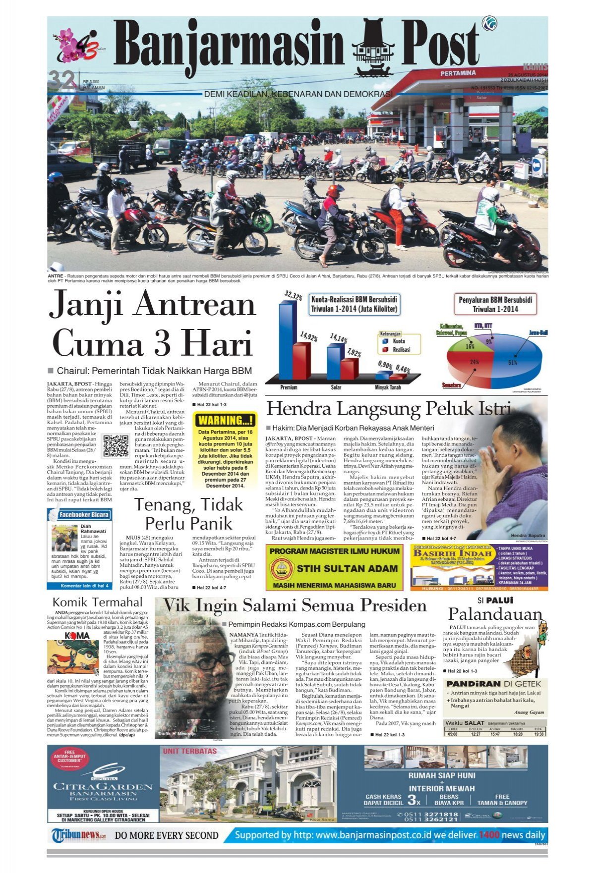Banjarmasin Post Kamis, 28 Agustus 2014