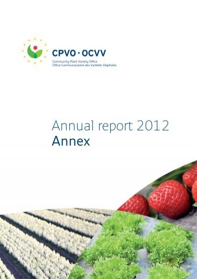 Tractor Accustom Catena Annual report 2012 Annex - EU Bookshop - Europa