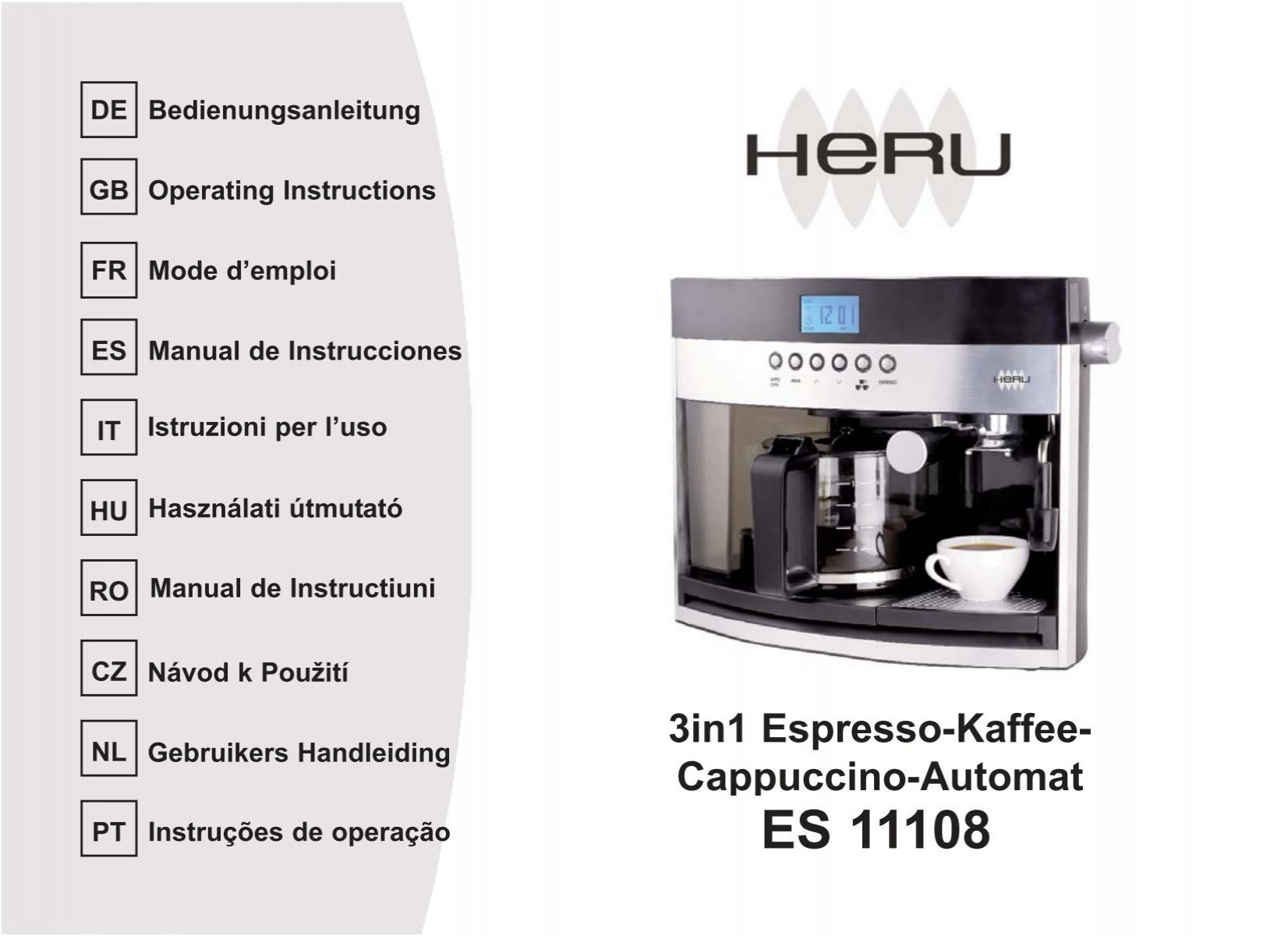 ITOP-cafetera automática completa de 19 Bar, molinillo de granos de café,  máquina de café Espresso