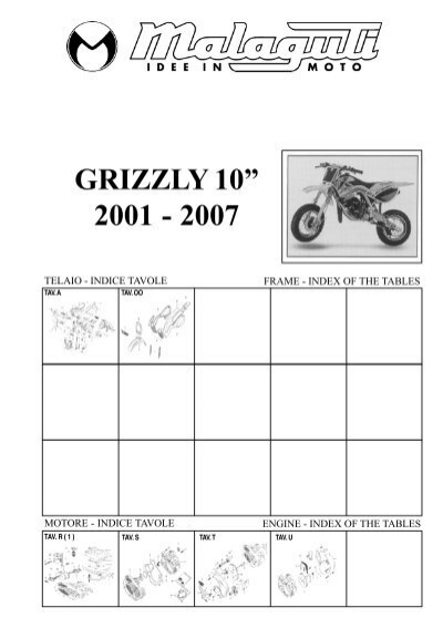 KIT BOCCOLE FORCELLA GRIZZLY 10 2001 