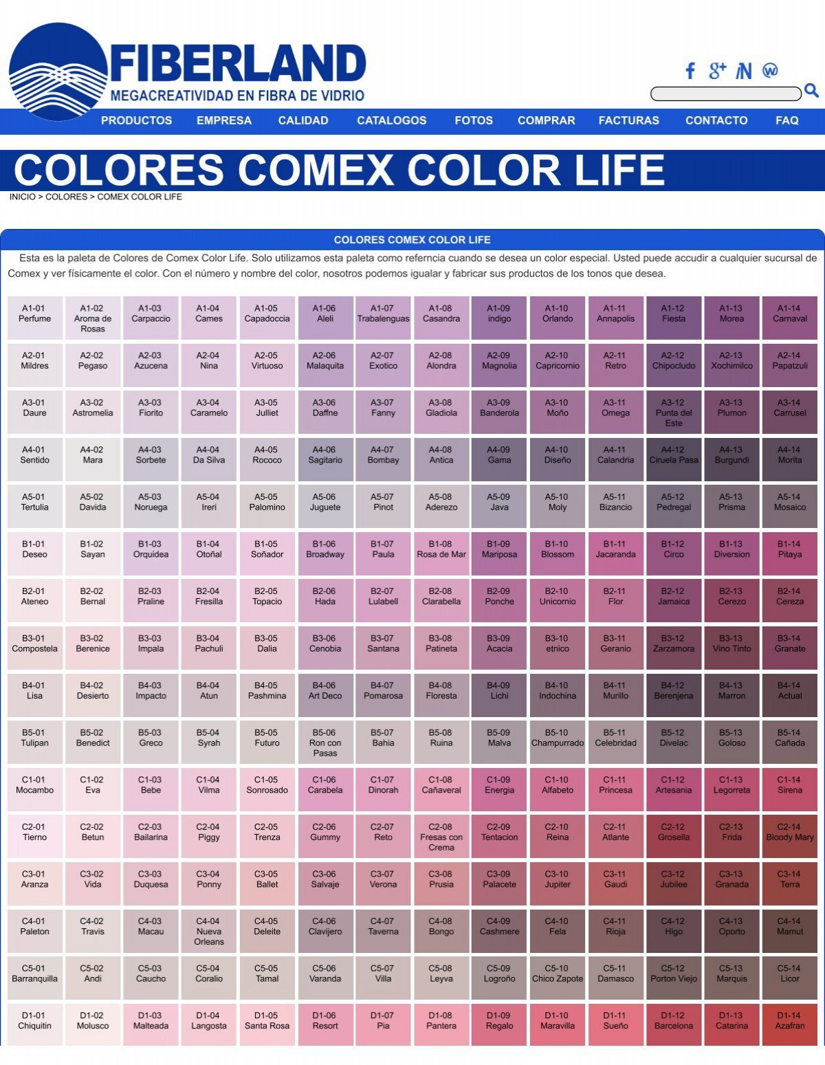 Colores Comex Color Life - FIBERLAND