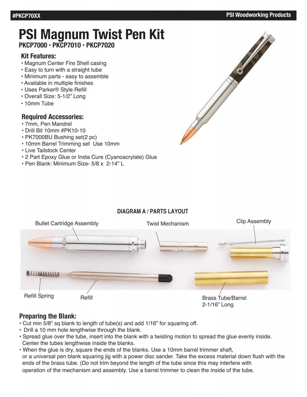 Stratus Click Pen Kit - Penn State Industries