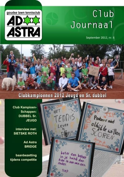 Maak leven Spin terug Clubjournaal nr. 6 september - GLTC Ad Astra