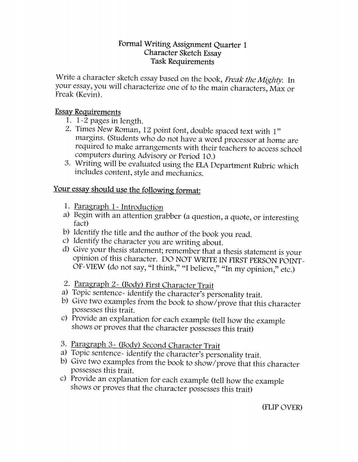 How to Write a Character Analysis Essay Outline  Examples