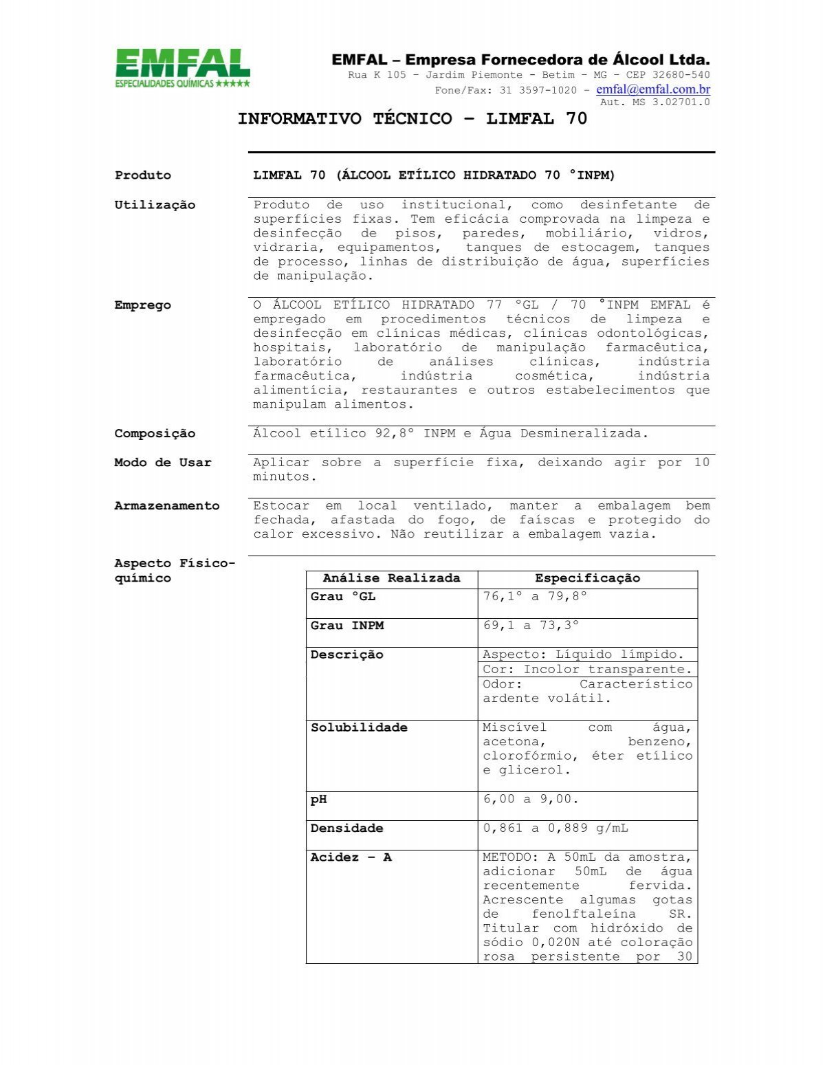 Galop® M - FISPQ, PDF, Embalagem e rotulagem