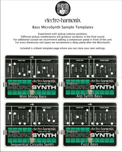Bass Micro Synthesizer templates