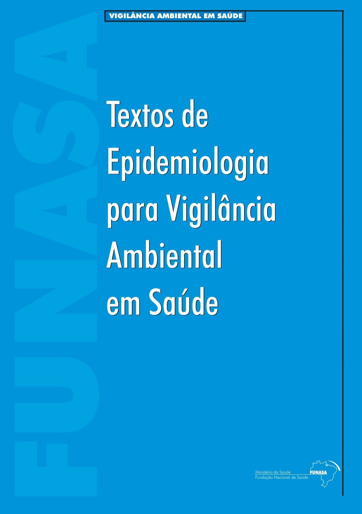 Textos de Epidemiologia para Vigilância Ambiental em Saúde