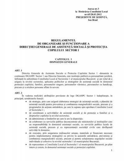 syllable Orange Accountant Anexa 3 la HCL nr. 65 / 2012 - Primăria Sectorului 1