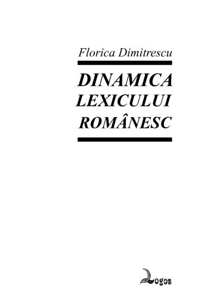 Swimming pool Example poison Florica DIMITRESCU • Dinamica lexicului românesc - Editura LOGOS