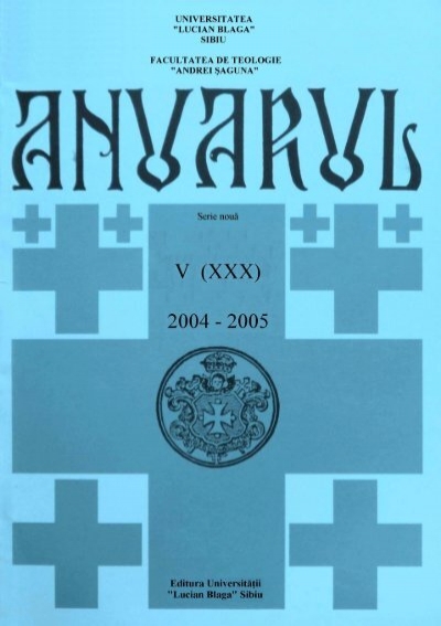 frost Adaptive disinfect ANUARUL ACADEMIC 2004-2005 - Facultatea de Teologie &quot;Andrei ...