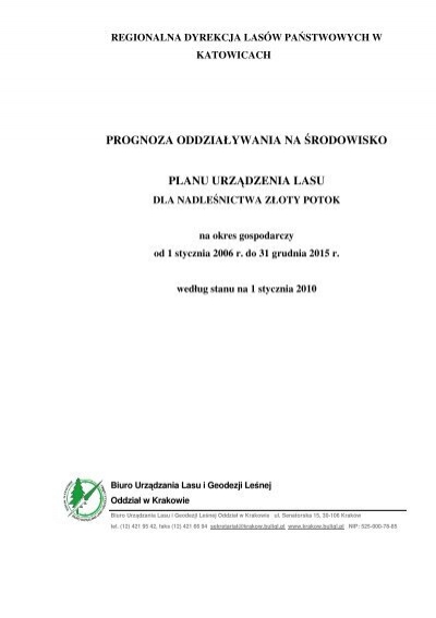 Regionalna dyrekcja lasów państwowych w zielonej górze nip