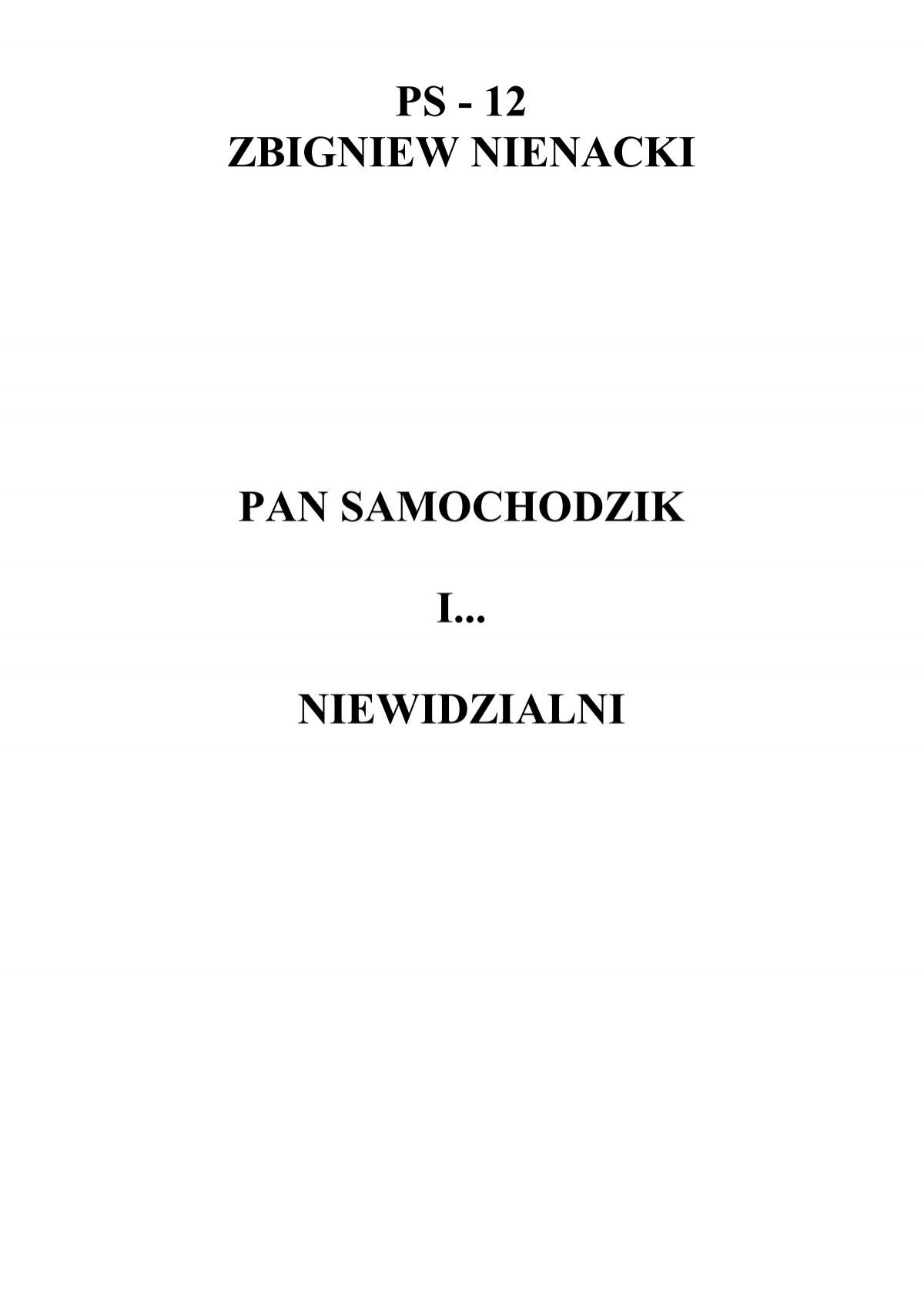 12 - Pan Samochodzik I Niewidzialni - Zbigniew Nienacki