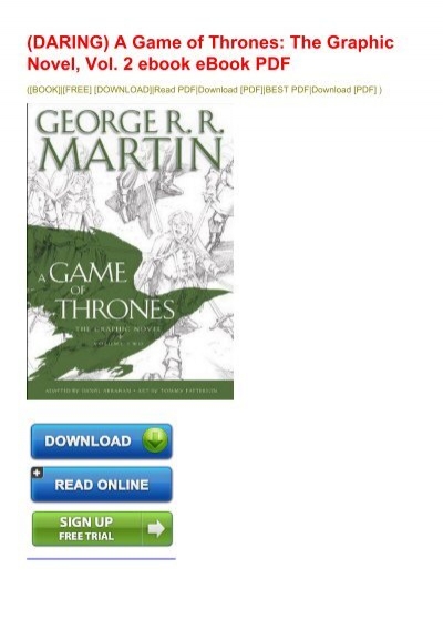 A Game Of Thrones The Graphic Novel Volume Two Download Free Ebook