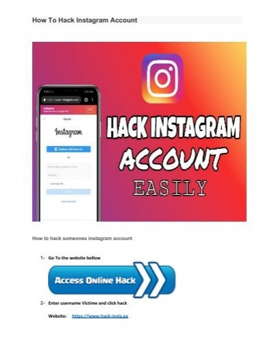 Hack Instagram Account New Method